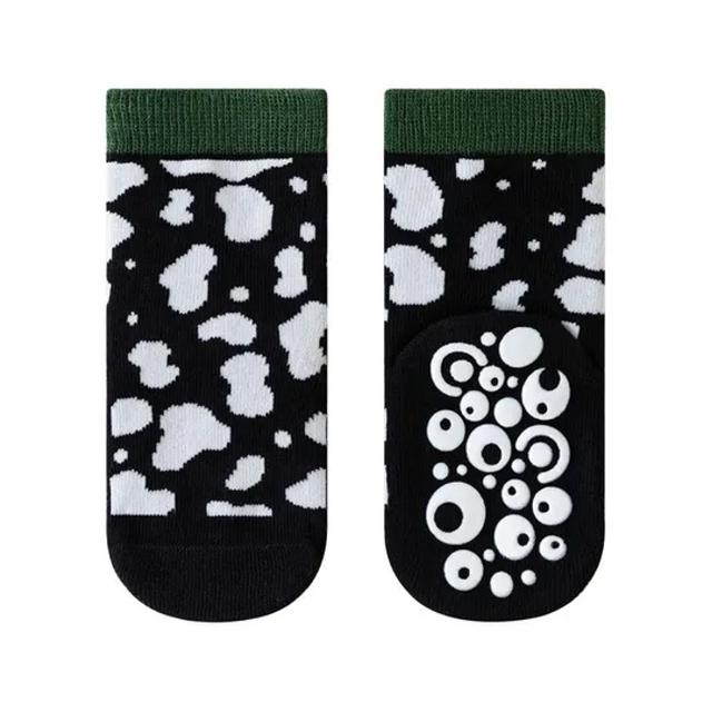 Factory Wholesale Baby Autumn Indoor Socks Animal Striped Crew Socks Baby Cotton Full Sole Anti Slip Socks Fornewborn
