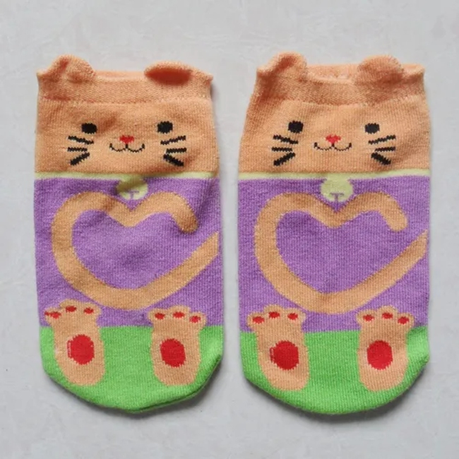 D Cartoon Baby Cotton Socks