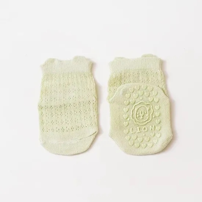 Custom Cute Summer Breathable Non Slip Socks Toddler Pure Cotton Baby Anti Slip Socks