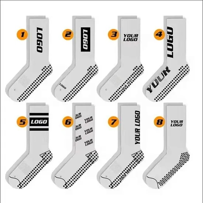 OEM Fashion Custom Logo Anti Slip Cotton Crew Non Slip Dance Yoga Pilates Grip Socks for Women