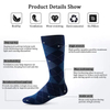 Striped Combed Cotton Knitted Dress Men′s Socks Custom Men′s Bamboo Business Socks