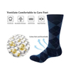 Striped Combed Cotton Knitted Dress Men′s Socks Custom Men′s Bamboo Business Socks