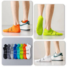 OEM Men′s Summer Thin Breathable Mesh Low-Cut Sports Socks Breathable Striped Ankle Business Socks for Men