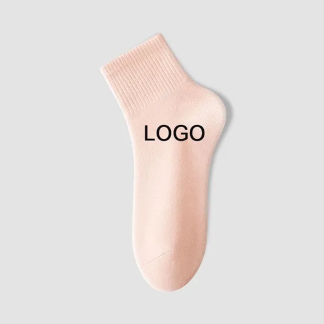 2024 High Quality Spring and Summer Solid Color Breathable Crew Socks for Women and Men Thick Cotton Socks