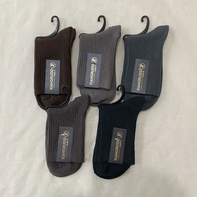 Wholesale Hot Sell Men′ S 100% Cotton Breathable Business Socks