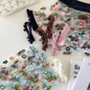 Transparent MID-Calf Socks, Women′s Crystal Socks, Ultra-Thin, Popular Women′s Socks for Spring and Summer, Korean-Style Flower Glass Fiber Cotton Socks