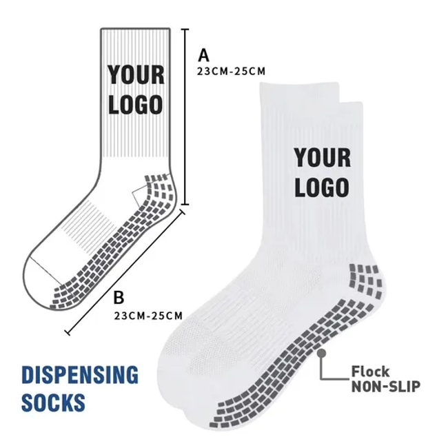 Wholesale Customized Quick Dry Logo Design Men Unisex Grip Cotton Crew Toddler Brand Sports Women Athletic Packaging Custom Socks