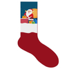 Women Colorful Fancy Crazy Design Soft Stretchy Novelty Crew Christmas Sock