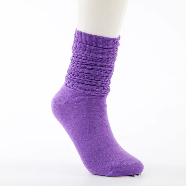 High Quality Grippy Crew Custom Logo Cotton Winter Women Packaging OEM Happy Slouch Socks