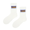 Wholesale Custom Logo Men Women Kids Cotton Crew Daily White Socks