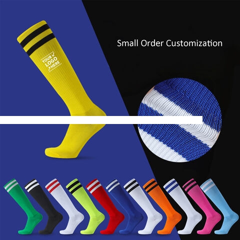 Soccer Socks Sport Knee High Socks Calf Compression Athletic Socks for Running and Training Football Thickening in Various Colors