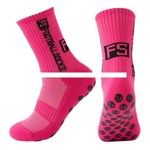 FS Football Socks Non Slip Silicone Grip Soccer Socks Men s Breathable Running Sports Socks Crew Towel Socks