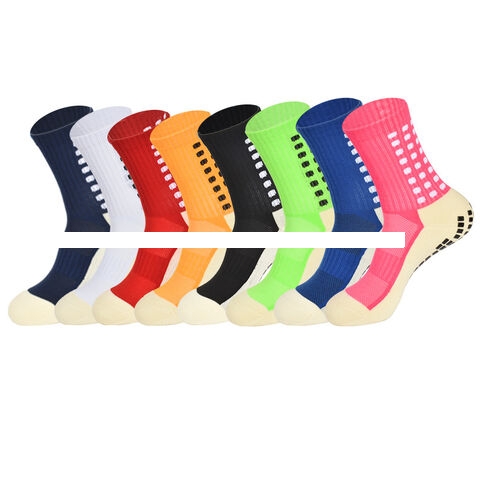 Men s glued non slip sports socks thickened towel, mid length socks