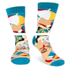Fashion Style Pure Cotton Custom Letter Jacquard Crew Sports Socks Christmas Stocking For Unisex