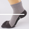 High Quality Custom crew spandex toe separator socks athletic women toe socks five toe finger socks
