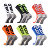 Wholesale Crew Custom Performance Sports Soccer Tape Design Grip Socks Pink Anti Slip Football Socks For Men Women