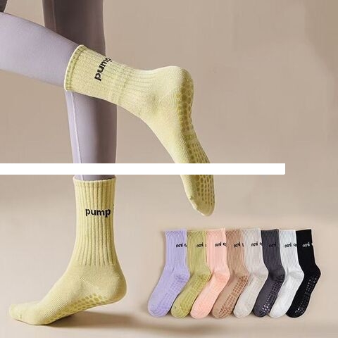 Custom Yoga socks Candy Color custom logo socks Free samples high quality indoor Pilates socks