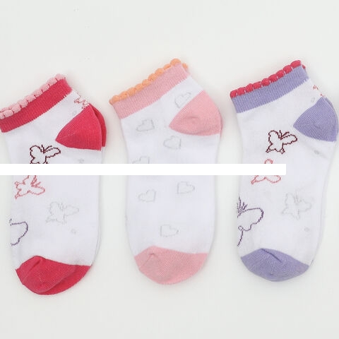 Kids Socks SeamlessToe Quarter Athletic Socks