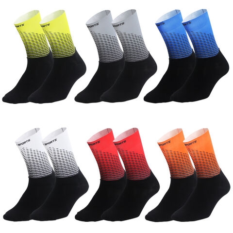 Top Quality Popular Multifunctional Custom Jacquard Nylon Design Sublimated Crew Cycling Sports Socks