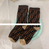 Wholesale socks women s crew socks new style ladies cotton a letter pattern design brand name