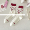 Hot Sell Rose Red Four Season Long Socks Sports Socks Boneless Custom Cotton Crew Women s Socks