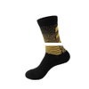 Men s gradient color high cut sweat wicking anti slip breathable sports socks