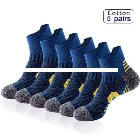 ODM Calcetines De Verano Short Tube Summer Marathon Athletic Socks Summer Breathable Sports Socks With Terry