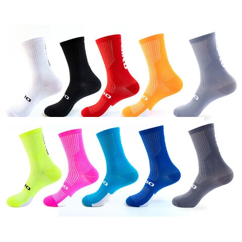 High Quality Pure Cotton Knitting Custom Personalized Jacquard Embroidery Design Specialized Cycling Sports Socks