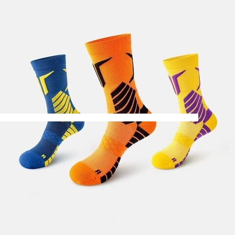 High quality Profession Running Sport Socks Add Thicked Breathable Combed Cotton custom Socks