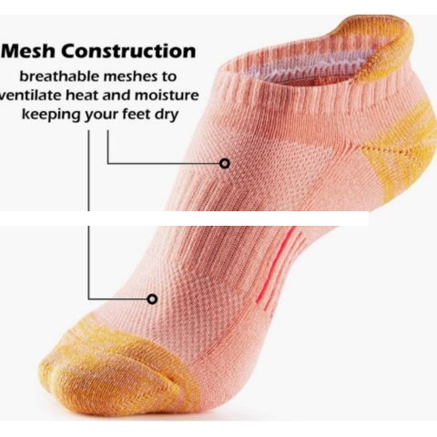 Profession High Quality Sport Ankle Socks Add Mesh Design Unisex Size Custom Logo Design Cotton Socks