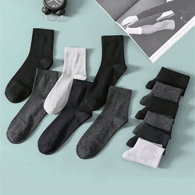 Autumn/Winter Business Deodorized Cotton MID-Length Socks for Men