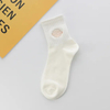 Custom Logo Design Embroidery Jacquard Business Anti-Bacterial Black and White Cotton Mens Tube Crew Socks