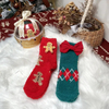 Christmas Gift Box Crystal Ball 2 Pairs Cute Cartoon Thickened Women′s Socks Bow Coral Velvet Home Floor Socks