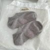 Cream DOT Yarn Yuanbao Boat Socks Foot Printing Rubber Shallow Socks Japanese Summer Thin Non-Slip Non-Falling Heel Short Socks