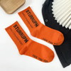 Spring and Autumn Socks for Men and Women High-Top Letter MID-Calf Socks Four Seasons Warm Cotton Socks Casual Sports Long Socks