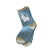 Autumn and Winter Sheep Wool Three-Dimensional Puppy Boneless Flocking Wool Warm Socks Women′s Socks Clashing Colors Stacked Socks