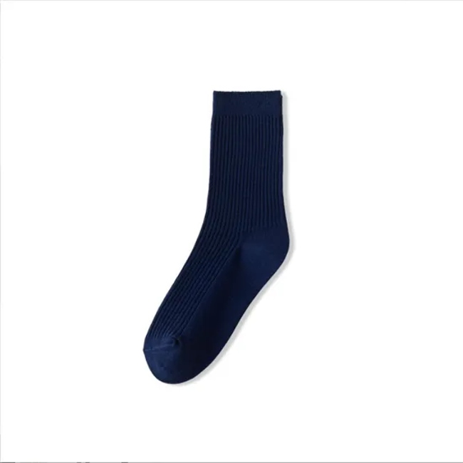 Premium Men′s Solid Color Socks, Odor-Resistant and Ideal for Fall Season