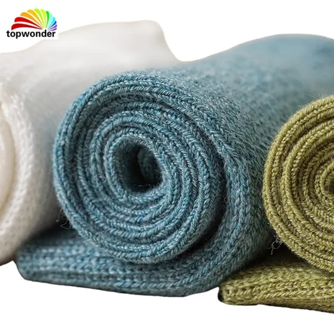 Customize and Wholesale Winter Single Melange Color Wool Crew Sock in Many Color and Sizes