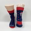 Custom Branded Paper Tag Business Mens Socks Funny Music Patterned Black Tube Socks