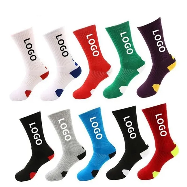 High Quality Manufacturer Cheap Direct Factory Custom Cotton Print Crew Socks Custom Embroidery Designer Sports Sock Custom Logo Socks