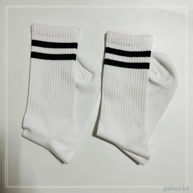 Customized Cotton Sport Sock Stripe Solid Sport Sock Design Logo