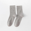 Men′s Solid Cotton Bamboo Viscose Casual Socks Uniform Office Business Leisure Socks for Man