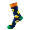 Custom Wholesale Plain Knit Men Business Socks Fashion Happy Crew Man Cotton Socks