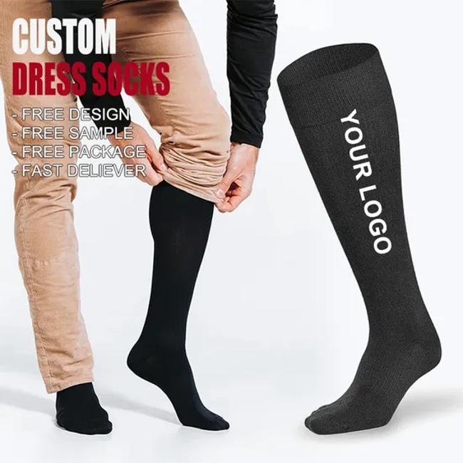 Men′ S Cotton Crew Business Dress Stockings Socks