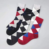 Custom Classic Formal Office Business Man Socks Bamboo Black Dress Socks Argyle Mens Business Casual Crew Dress Socks for Men