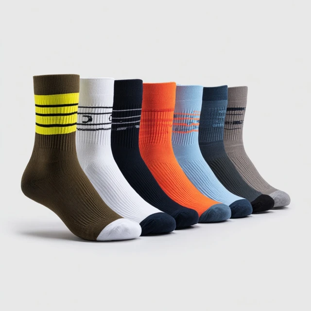 Wholesale Color Customization Sports Socks for Athletes Performance Running Socks for Training
