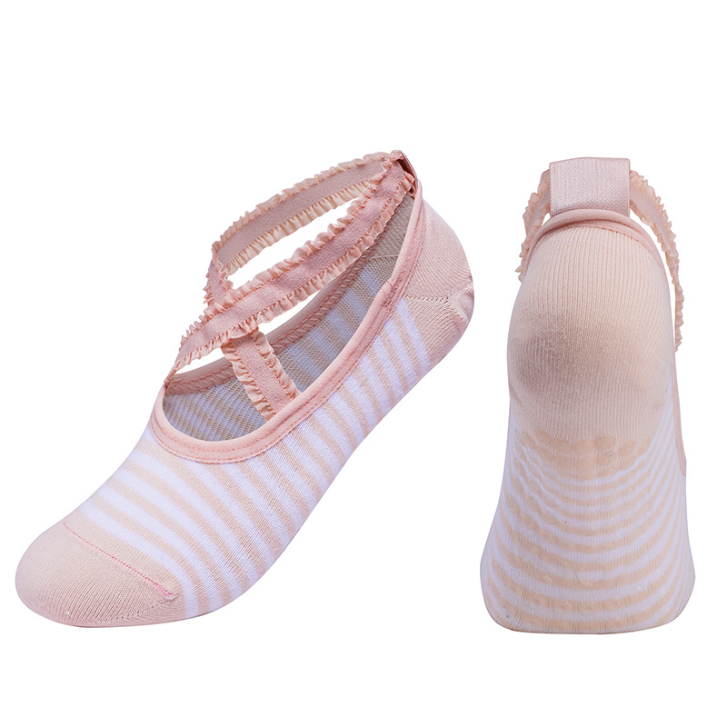 made-to-order Colors Sports Socks Cotton Mid-tube Bottom Professional Non-slip Silicone Indoor Fitness Socks Gym Dance Pilates 