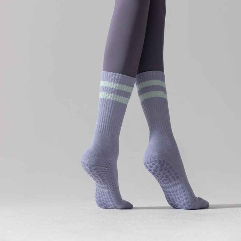 bulk buying Yoga Terry Cotton Socks Thickened Silicone Non-slip Mid-calf Pilates Socks Floor Socks Women Indoor Dance Fitness 
