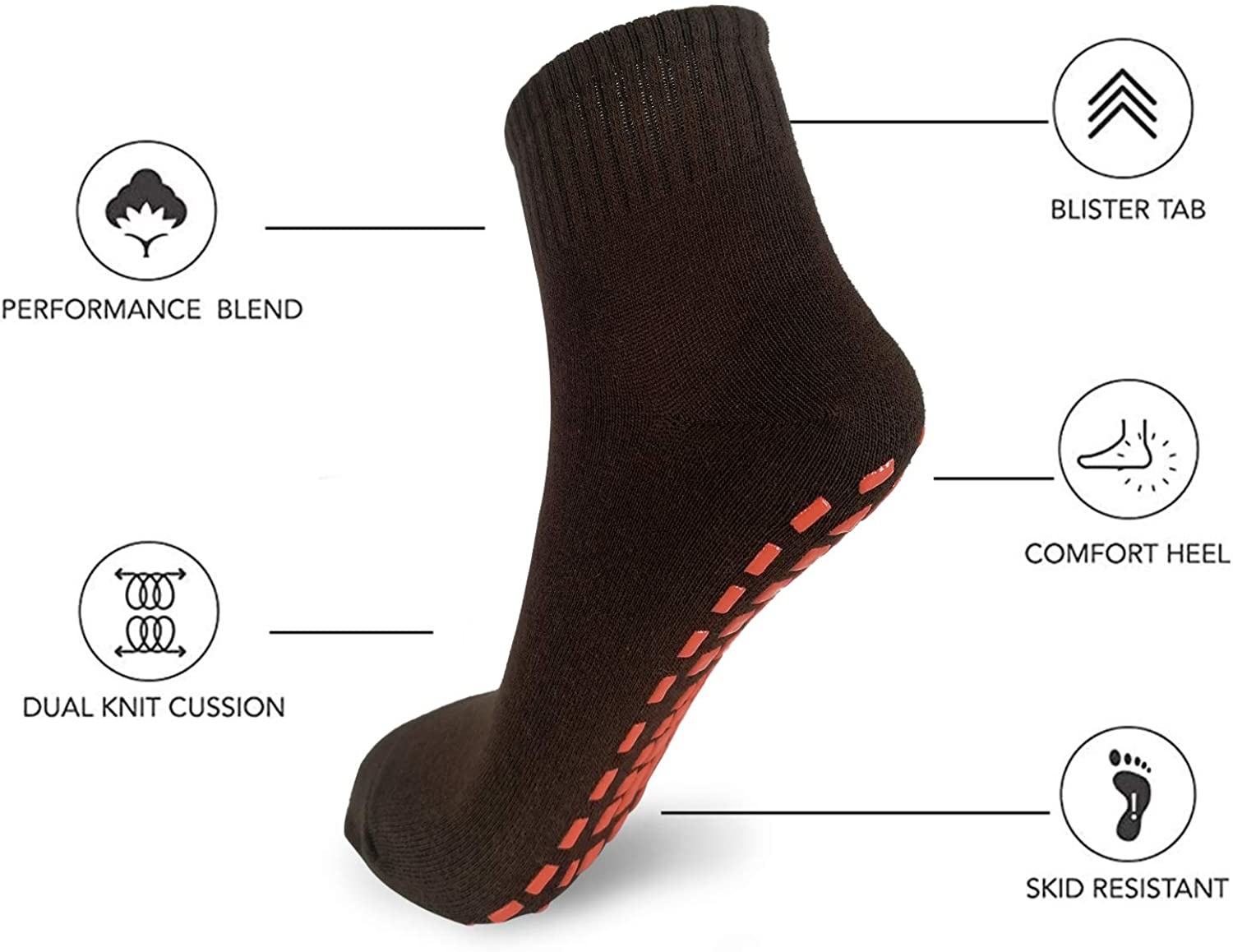 customized solutions Socks Skid Non-slip Non Sticky Grip Trampoline Socks Fit for Yoga Pilates Hospital Socks Men Women 