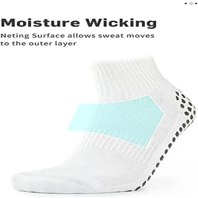 AI-MICH Anti Slip Custom Quality Crew Embroidery Print Compression Football Grip Sport Socks